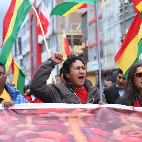 Perú Libre marchó en Huancayo multitudinariamente rechazando golpe de Estado contra Evo Morales en Bolivia