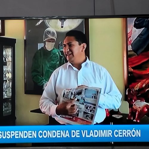 Juzgado Constitucional anula condena de cuatro años a Vladimir Cerrón