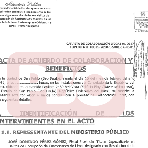 Traición a la patria: Acuerdo de colaboración eficaz Fiscalía – Odebrecht
